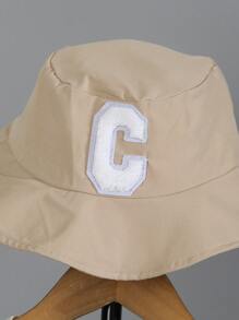 SHEIN Bộ 3 món cho bé trai: Áo thun tay ngắn họa tiết Waffle thêu logo, quần short & mũ phối hợp, trang phục thường ngày đi học, đi chơi, dạo phố - Màu be - Xem 4