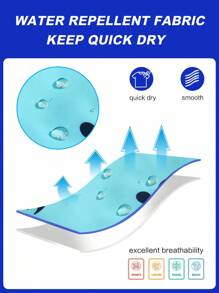 Surfspeed Quần bơi nam họa tiết rùa có miếng vá chữ có dây rút ở eo, phong cách Hawaii - Màu xanh lam - Xem 8