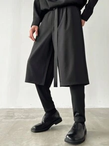 Manfinity EMRG 男士纯色宽松休闲裤带口袋