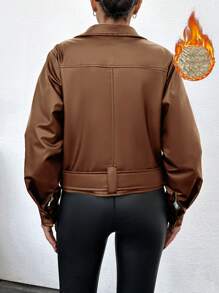 EURMUSE 女士纯色简约时尚休闲夹克，日常穿着