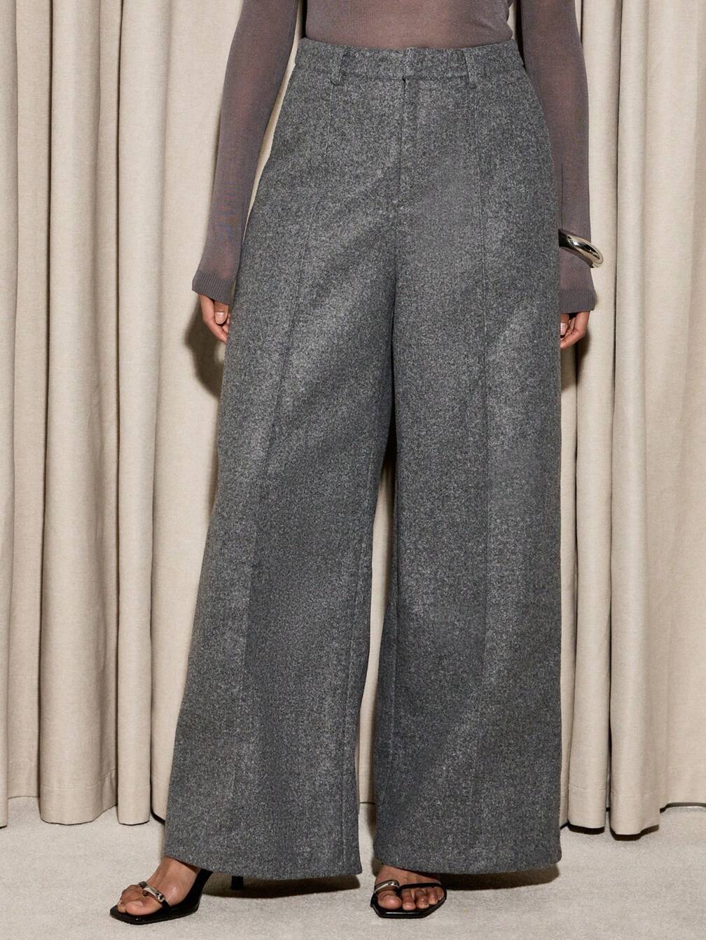 winter dress pants heipeiwa Women's Wool Blend Warm High Waist Work Business Casual Slacks Pant Coffee at Amazon Women's Clothing store flexible fit from the aisle to the after Mens Winter Pants | Brooks