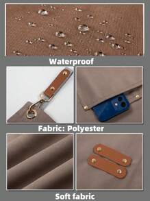 1 chiếc tạp dề nhà bếp, tạp dề chống thấm nước và dầu có túi, tạp dề Unisex cho nhà bếp, quán cà phê, nhà hàng, tạp dề đa năng, màu kaki - Màu Khaki - Xem 8