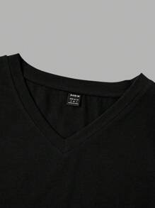 SHEIN Maternity Heart Print Short Sleeve Ruched Side Pregnancy T-Shirt Top - Black - View 5