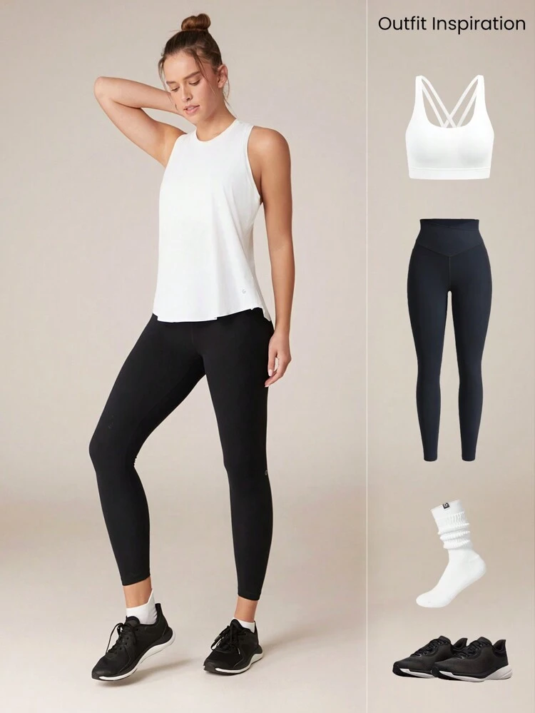 ランニング用タンクトップ スポーツウェア レーサーバック 速乾 通気性抜群 ミディアムインパクト