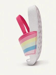 Cozy Pixies 时尚百搭彩虹元素夏季沙滩防滑可爱户外婴儿拖鞋/凉鞋 - 粉色 - 查看 6