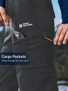 In My Nature Women's Waterproof Casual Outdoor Multi-Pocket Hiking Pants - Dark Grey - View 8