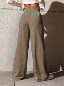 SHEIN Tall CURVE 大码女式时尚休闲宽松直筒裤