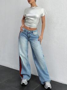 EURMUSE LOW RISE LOOSE FIT STREET STYLE JEAN