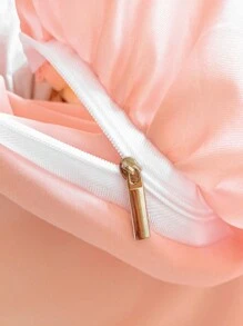 Floral Letter Pattern Bedding Set, Minimalist & Fresh For Home Use,Fall Decor,Autumn Decor,Room Decor