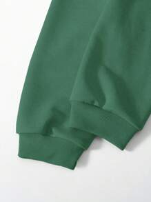 2 件青少年女孩休闲街头服饰套装 - 露肩运动衫和运动裤