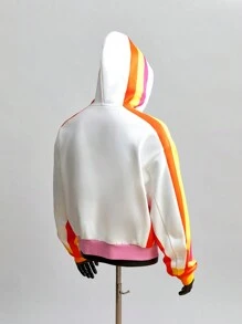 Manfinity VCAY Sudadera con capucha de manga larga y ajuste holgado casual para hombres, de punto, diaria y juvenil