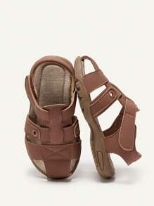1 Paio di Sandali Casual Vintage Carini Antiscivolo per Bambini/Bambini Piccoli, Sandali Piatti Estivi da Spiaggia