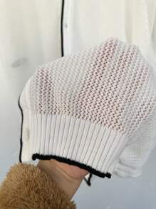 Manfinity CasualKnits Men's Casual Contrast Trim Short Sleeve Knit Top - Multicolor - View 8