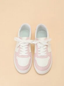 CUCCOO EASI Women's Round Toe Lace-Up Flat Casual Sneakers, Athletic Sports Shoes, Suitable For All Seasons Spring Summer Shoe Tainers
