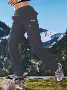 In My Nature Women's Waterproof Casual Outdoor Multi-Pocket Hiking Pants - Dark Grey - View 1