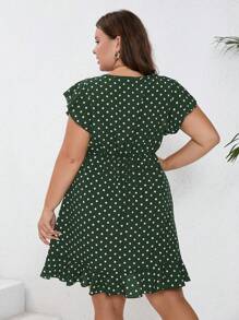 SHEIN Clasi 大码女式圆领全印花短款休闲连衣裙（夏季）