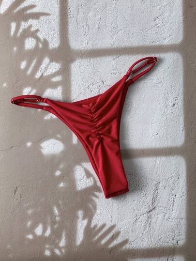 Swim Chiccia 1 pieza Braguita de bikini de unicolor para mujer, diseño minimalista