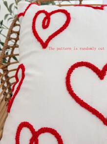 1 buah Sarung Bantal Bordir Hati, 100% Poliester, Penutup Resleting, Tanpa Isi, Cocok untuk Dekorasi Hari Valentine di Ruang Tamu, Kamar Tidur, Ruang Makan, dan Musim Pernikahan Romantis - MultiWarna - View 8
