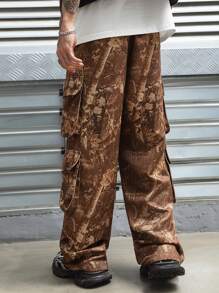 Manfinity EMRG Men's Casual Camouflage Print Cargo Pants - Multicolor - View 2