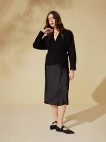 CUCCOO BASICS 女士时尚黑色面料玛丽珍尖头平底鞋，舒适透气，适合通勤、约会、聚会、购物、节日、派对、婚礼、情人节 - 黑色 - 查看 14