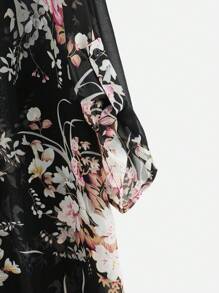 EMERY ROSE Women Floral Print Long-Length Casual Jacket