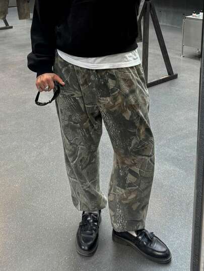 กางเกงขายาวหลวม เสื้อผ้าแฟชั่นมินิมอล สำหรับใส่ประจำวัน สำหรับผู้ชาย