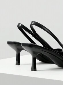 MOTF PREMIUM 女士简约通勤时尚百搭露跟高跟鞋、春季鞋