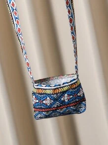 2pcs Tween Girls Fashionable Sleeveless Tank Top And Casual Pants Set With Cross-Body Bag, Summer,Holiday,Summer,Travel - Blue - View 7