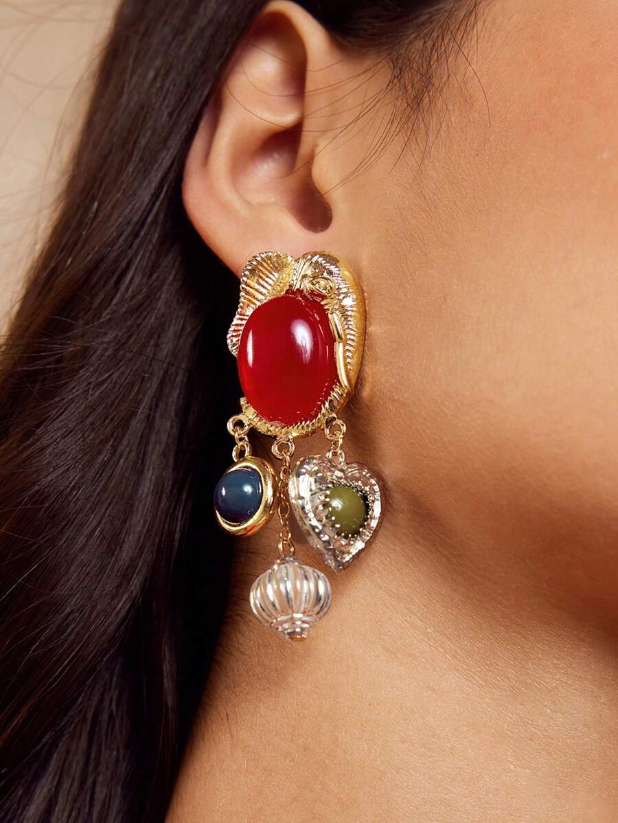 SHEIN SXY 简约时尚女士耳环、休闲及日常服饰