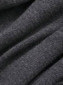 DAZY Versatile Business Casual Knit Cardigan, Women Poncho - Grey - View 7