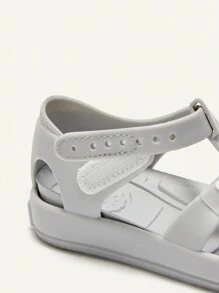 Cozy Pixies 1 双时尚百搭可爱有趣灰色水晶婴儿凉鞋，适合海滩、春季和夏季 - 灰色 - 查看 9