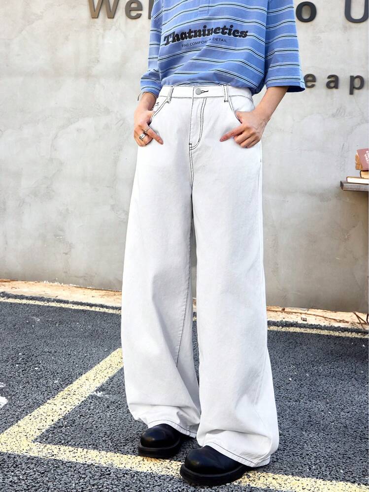 SHEIN ティーンボーイ ファッション カジュアル カラーコントラスト