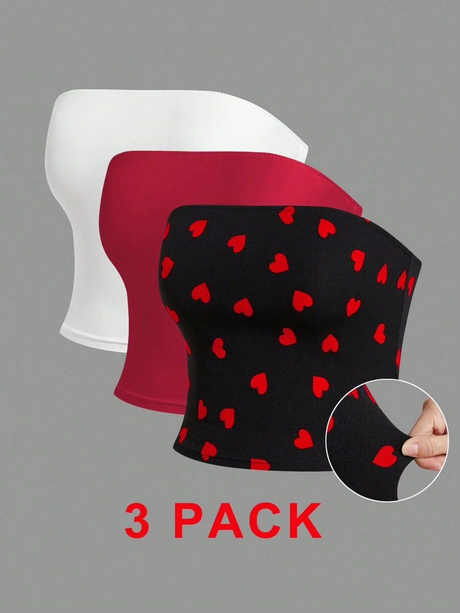 Solflare Plus Size Women Summer Minimalist Fitted Tube Top, Casual Daily Wear