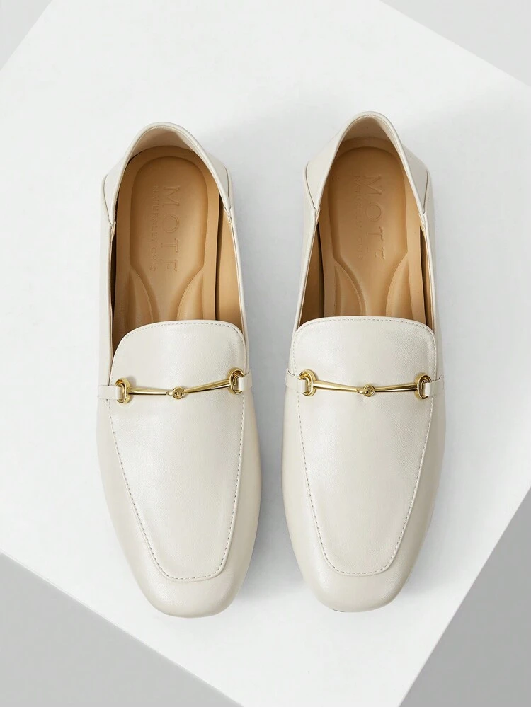 WOMEN SQUARE TOE METAL DECOR COMFORTABLE FLATS SPRING SHOES SPRING BREAK EASTER SPRING SHOES