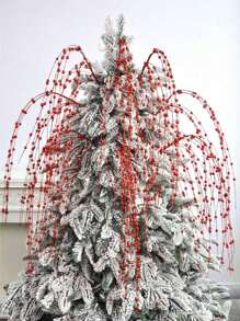 Juego de 4 piezas/8 piezas Rama de árbol artificial con baya brillante para decoración de hogar, chimenea, boda y manualidades - Multicolor - Ver 1