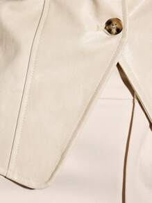 AiiRZ Top corset con diseño de botones, sin tirantes, estilo bandeau, para fiestas de noche, invitados de boda, verano, elegante, ajustado, estructurado, diseño minimalista y moderno
