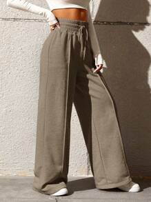 SHEIN Tall CURVE 大码女式时尚休闲宽松直筒裤