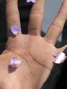 EMERY ROSE Plus Size damska letnia elegancka romantyczna czarna bluzka z blokami kolorów w kształcie serca z łatami z siateczki