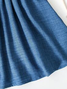 SHEIN Playful Pals Baby Girl Embroidered Floral Spaghetti Strap Dress, Summer Vacation