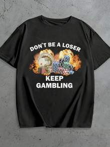 Noixe Don"T Become A Loser, Keep Gambling Ironic & Humorous Men T-Shirt