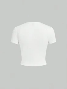 SHEIN EZwear 5 件装基本款纯色修身背心和 T 恤 - 彩色 - 查看 9
