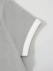 SHEIN Unity Body minimalista casual para uso diario - Gris Claro - Ver 3