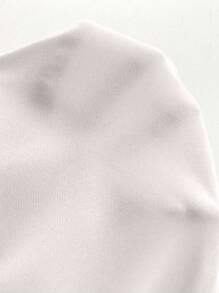 Celisse 女士纯色休闲短裤，时尚日常穿着 - 白色 - 查看 6