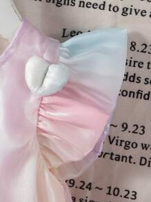 Váy dệt tay bèo nhún họa tiết trái tim và ô tô dễ thương cho bé gái, phong cách Hàn Quốc mùa hè - Nhiều màu - Xem 5