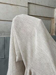 SHEIN Essnce Summer Women's Linen Suit Solid Color Minimalist Style Elegant Casual Commuter Suit Female - Apricot - View 9