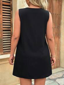 Calvaya Plus Size Women Casual Simple Fashion Dress, For Daily Wear