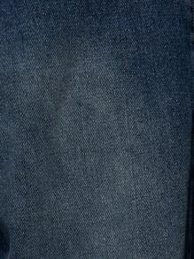 MISSGUIDED 宽松牛仔裤，格纹平角裤腰，宽腿休闲街头牛仔裤，Y2K 时尚潮流下装 - 藍色 - 查看 4