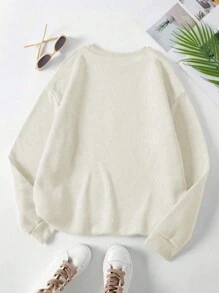 INAWLY Personalized Wife Sweatshirt, Wedding Gift, Bride Gift, Unique Newlywed Sweatshirt, Slogan Fleece Crew Neck Graphic Sweatshirt For Women,Teacher,Back To School Pullover Fall