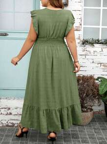 SHEIN Clasi Plus Size Prosta, swobodna, codzienna sukienka