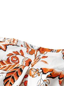 SHEIN LUNE 大码女式印花百褶裙